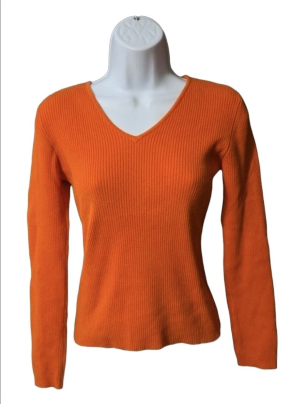 Atmosphere Ribbed Vneck Rust Top - Picture 2 of 6